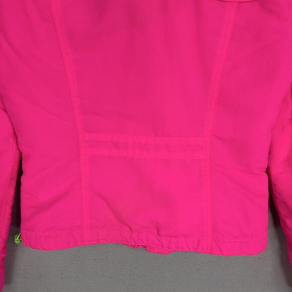 Hollister Jacket Womens Small Pink Bright Hot Neon Puffer Winter Coat Snow Ski - Picture 8 of 15